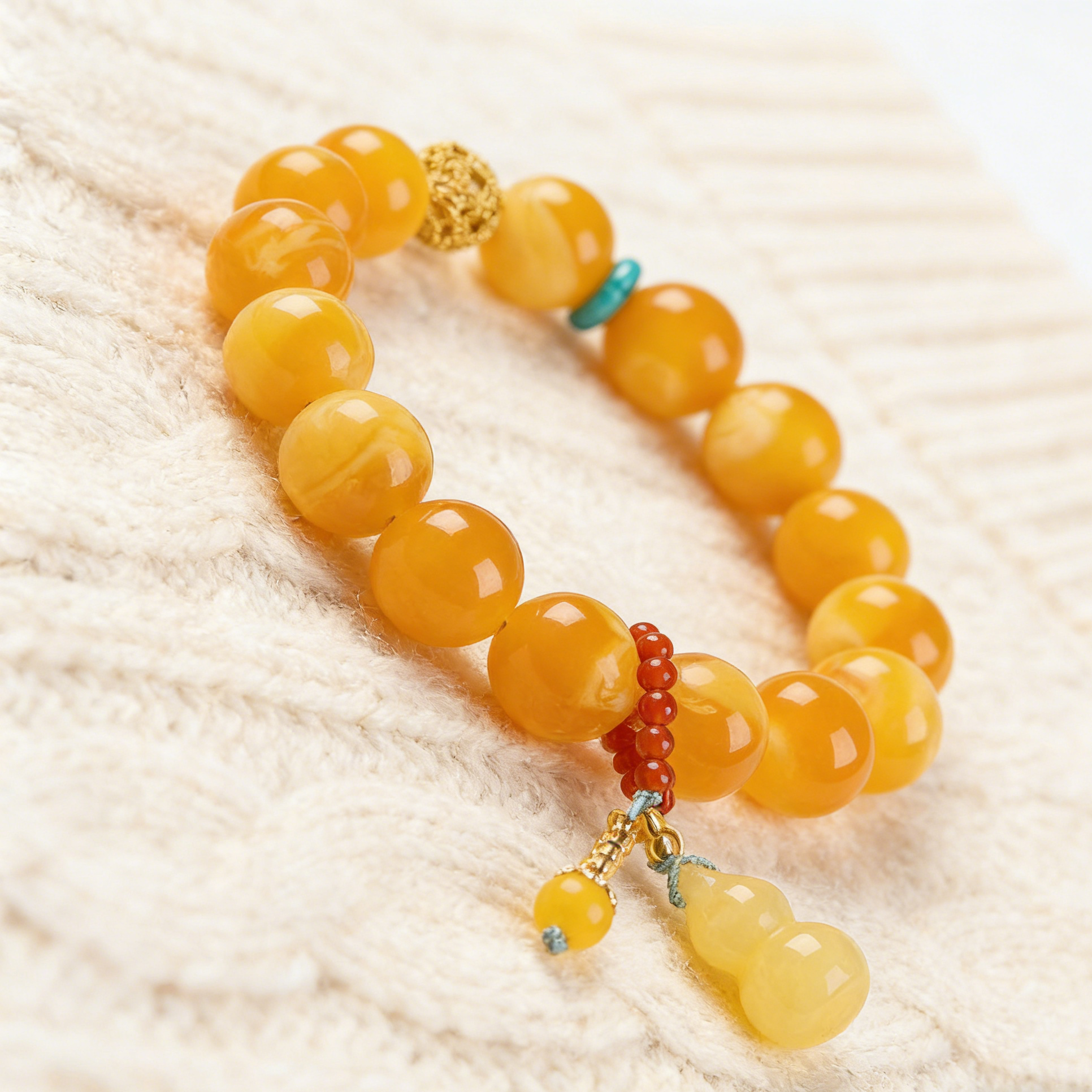 "Fortune Amber Cuff"