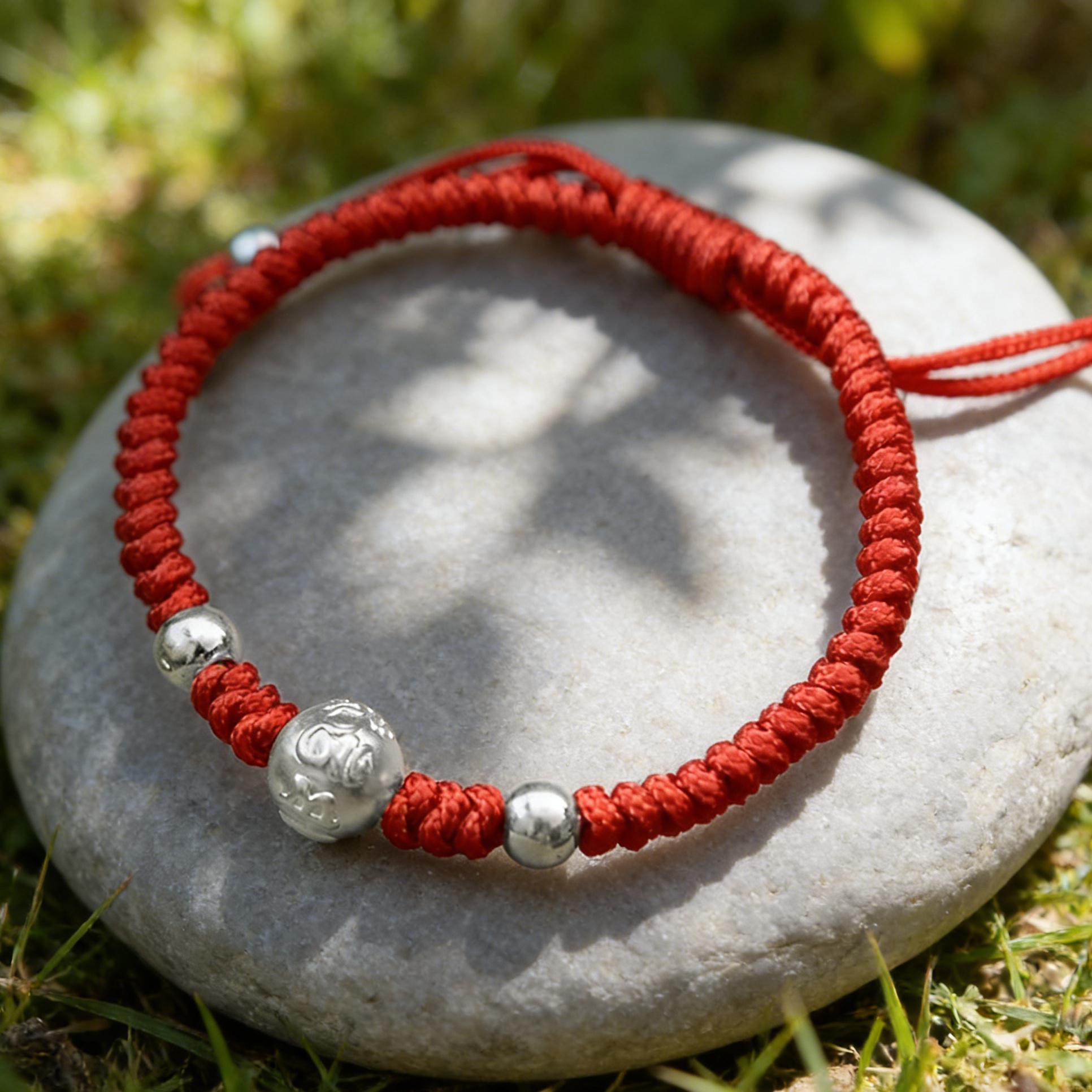 "Om Mani Silver Talisman"