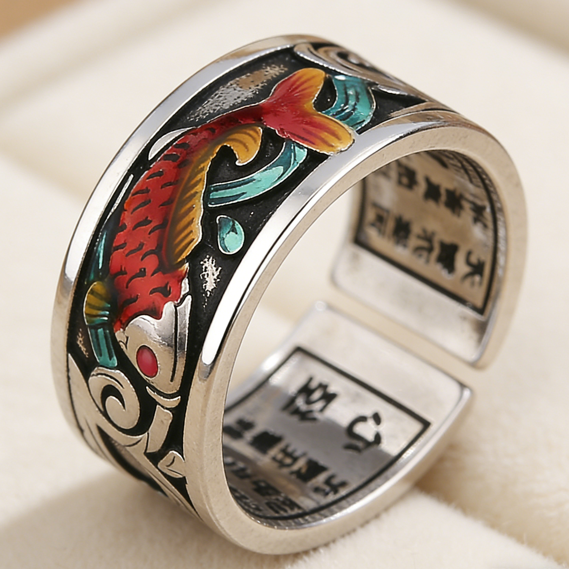 "Enameled Koi Glyph"